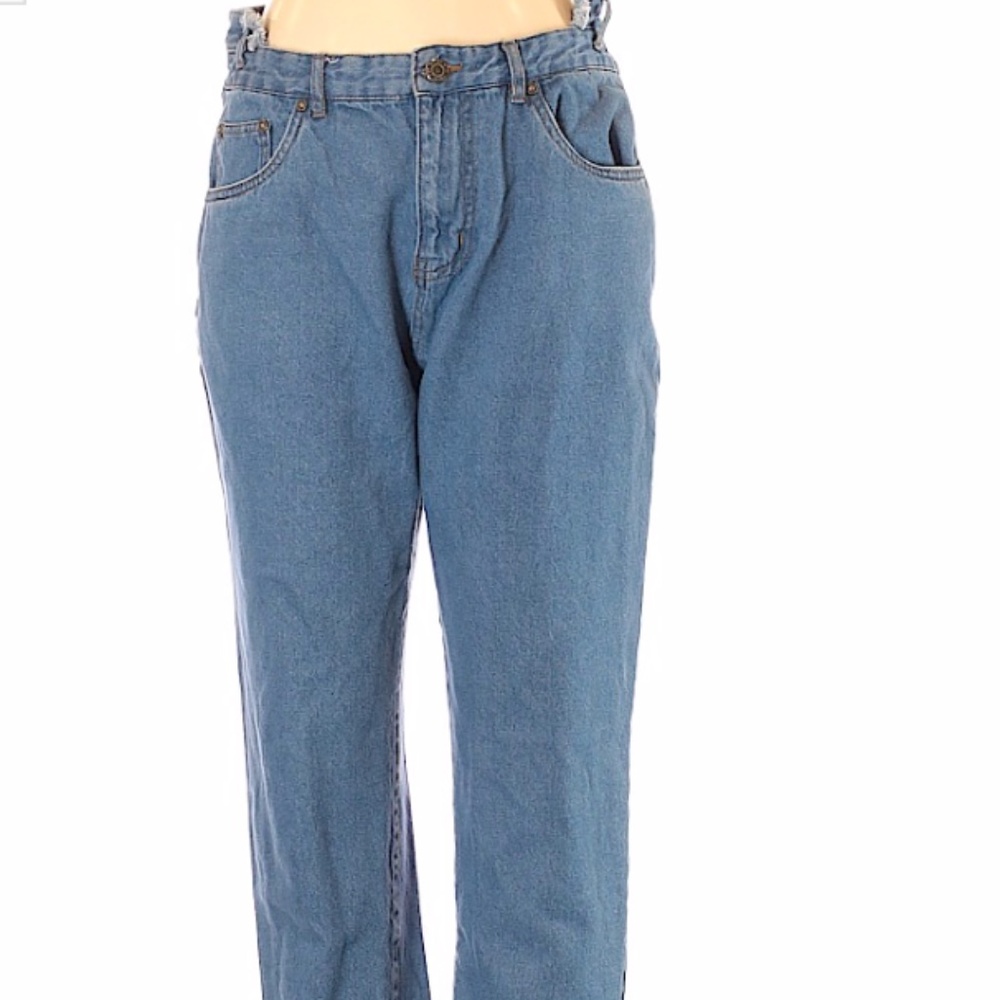 Vintage Medium Wash High-Waisted Denim Jeans